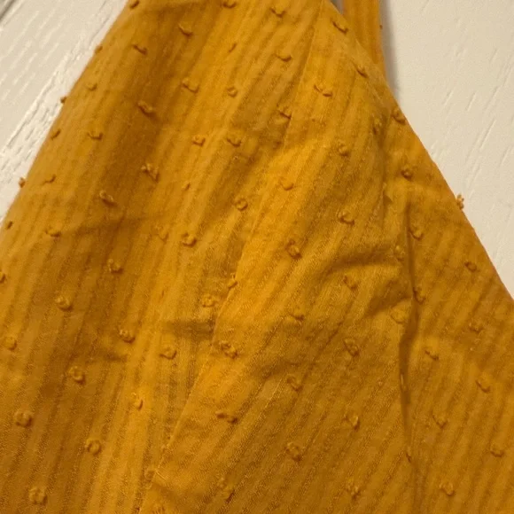 Yellow Sleeveless Dress with Bow Straps - Picture 6 of 12